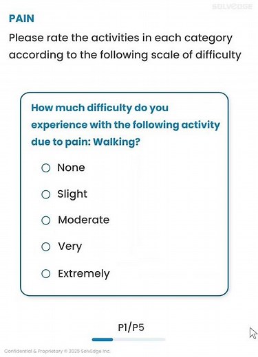 WOMAC PROM Questionnaire | Osteoarthritis Pain & Function Assessment