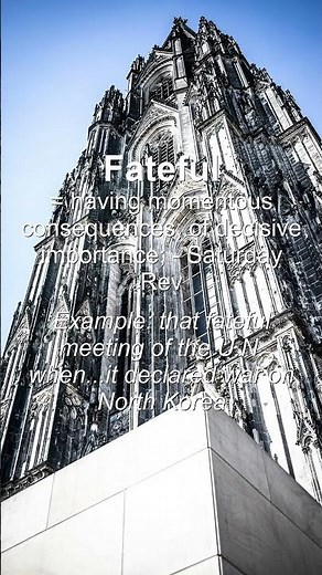 Word of the Day: Fateful #Shorts