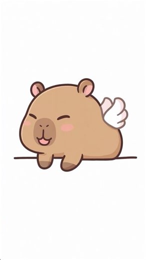 How to Draw a Capybara in 10 Seconds! ✏️🦦 (Easy Step-by-Step Tutorial) 10秒畫出卡皮巴拉！