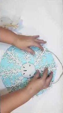 Coastal Snowflake Sign Winter Dollar Tree DIY