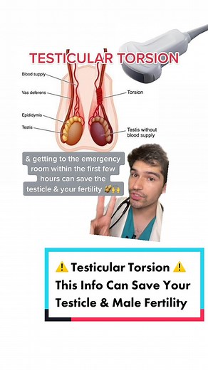 ⚠️ Testicular Torsion ⚠️ This Info Can Save Your Testicle & Male Fertility