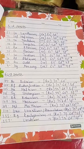 D and F block assignment # class 12