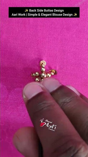 Basic Aari Buttas Design | Beginner Student Practice Work ✨🧵 | Simple Aari Embroidery Tutorial #art