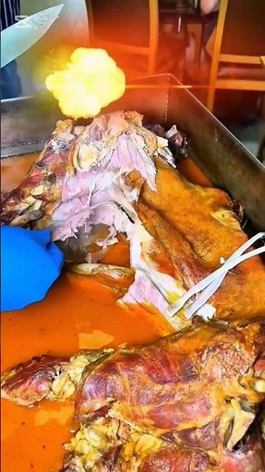 The Ultimate Whole Lamb Roast 🔥🐑#RoastedLamb#WholeLamb#FoodShorts#ViralFood#YouTubeShorts#MeatLovers