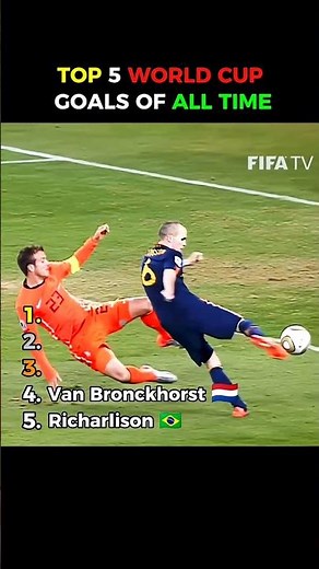 Top 5 World Cup Goals Of All Time 🥶⚽