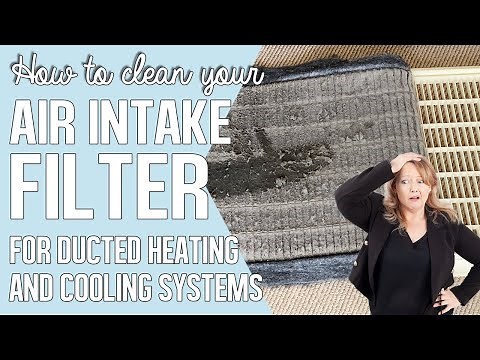How to clean your felt air vent intake filter for ducted heating & air conditioning home systems