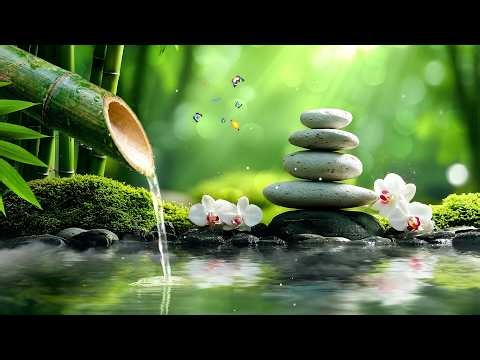 Deep Sleep Music and Anxiety Relief - Bamboo Water Fountain for Meditation, Spa & Emotional Balance