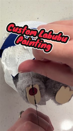 Custom Labubu Painting #labubus #painting #custom #art #tutorials | paint