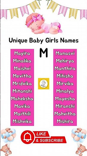 💖 Modern Baby Girl Names Starting with M | Short & Sweet!