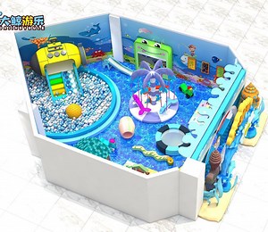 [Hot Item] Ocean Themed Indoor Amusement Park Including Sand Pool, Trampoline, etc