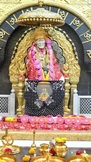 19 March Shirdi Sai Baba Dhoop Darshan 🙏✨😍#omsairam #💐#youtubeshorts 🪔❤️