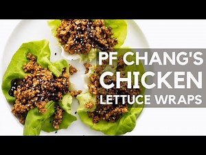 Copycat SECRET Recipe! PF Chang's Chicken Lettuce Wraps!