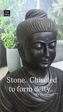 This 4ft Black Stone Buddha Radiates Pure Protection!