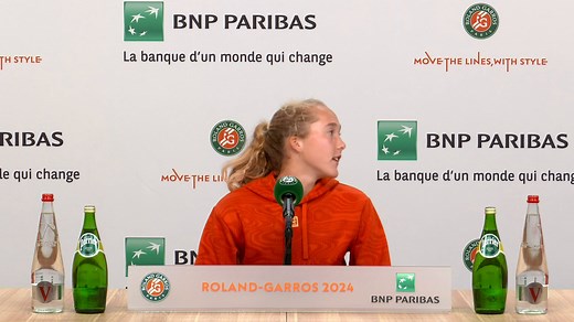PRESS CONFERENCE: Mirra Andreeva; Roland Garros QF Win