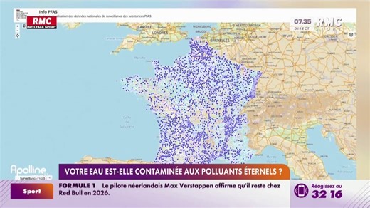PFAS: une carte interactive nationale pour savoir si votre eau est contaminée