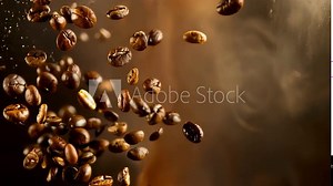 Experience the force and intensity of an exploding coffee eruption in this captivating super slow motion shot of grounds and beans at 1000 frames per second. Stock Video