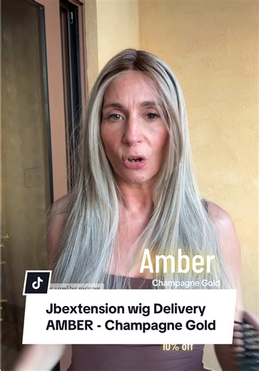 Stylish Amber Champagne Gold Wig from JBextension