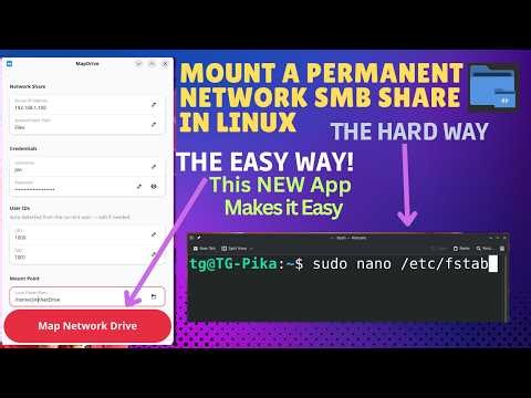 Mount/Map a Permanent Network SMB Share In Linux. New App Makes it Easy & Automated.