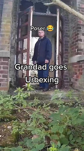 79 year old exploring abandoned power station... 👴🏚️ #urbex #urbanexploring #abandoned #grandad #grandpa #elderly #bonding #family #powerstation