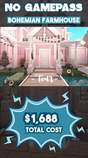 Bloxburg Housebuild and Tour - Blush Charming Family Roleplay Mansion - Minami Oroi
