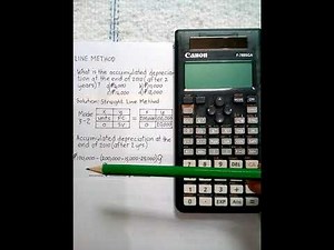 (126) - CALTECH FORMULA AND SOLUTION - SOLVING SIMULTANEOUSLY W/ CALCULATOR - DEPRECIATION
