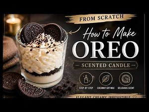 How to Make an Oreo Scented Candle | DIY Dessert Candle Tutorial 🍪🕯️