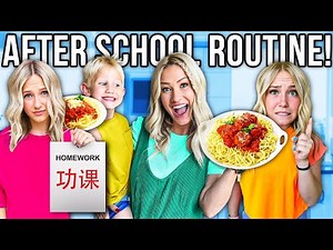 FiRST DAY of SCHOOL 🎒 AFTER SCHOOL ROUTiNE w/ 10 KiDS!