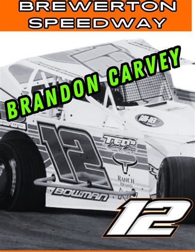 Carvey will be in the 12 at Brewerton Speedway! | Addison Bowman Racing