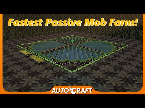 Making The Fastest Passive Mob Farm In Minecraft! (AutoCraft ep.135)