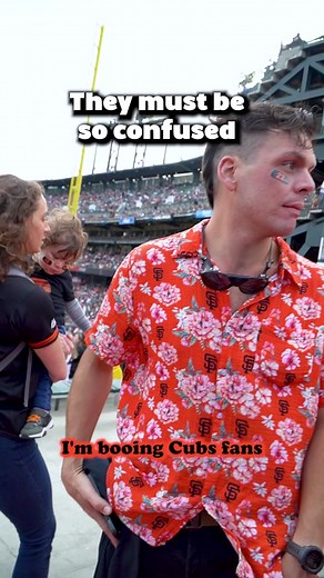 Policy states we boo the other team. #comedy #funny #MLB #Baseball #baseballszn #Giants #gameshow #money #interview #random #sports #sportstok #sanfrancisco #viral #fyp #joke #oblivious #cubs #heckler #boo