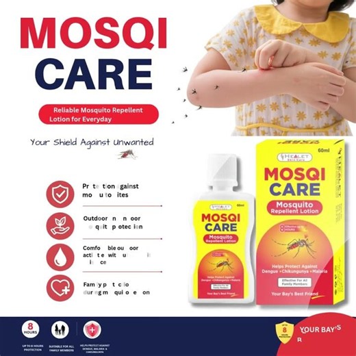 Mosqi Care Mosquito Repellent Lotion | Protection Against Mosquito Bites & Dengue