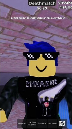 getting my last alternative troop in noob army tycoon #roblox