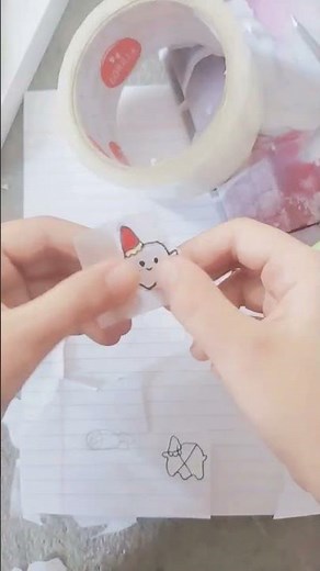 how to make a paper sticker new idea ✨🌷🧸🛍️