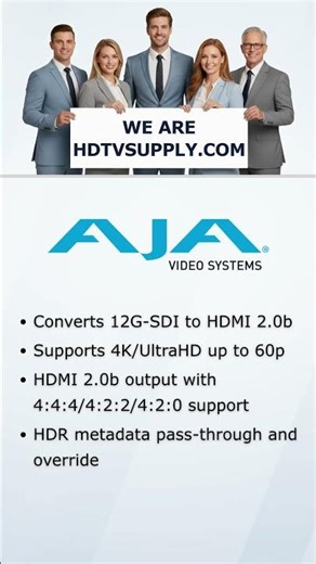AJA Hi5-12G 4K/UltraHD (12G-SDI) to HDMI 2.0 Converters