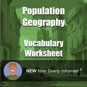 Population Geography Vocabulary Worksheet