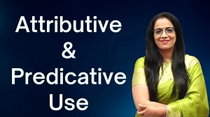 Attributive & Predicative Use || Basic English Grammar || English With Rani Ma'am #BasicEnglishGrammar | English With RANI MAM