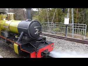 修善寺虹の郷 ロムニー鉄道 ノーザン・ロックⅡSL ロムニー駅発車