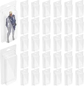 Action Figure Display Case, Action Figure Storage Plastic Case, Inspired Blister Clamshell Protective Case, Compatible with Small Loose 3.75" Action Figure, 30 Pack