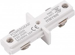 mirrea White H Type I Connector for Ceiling Track Lighting