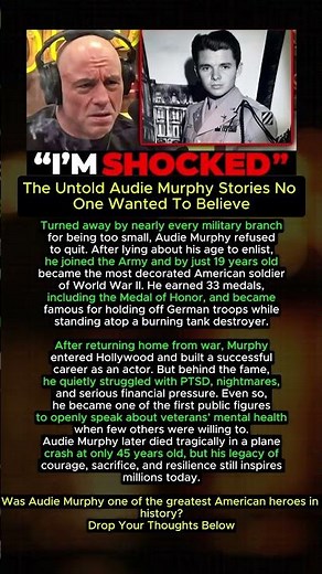 Audie Murphy’s True Story Is Hard To Believe #shorts #audiemurphy #americanhero