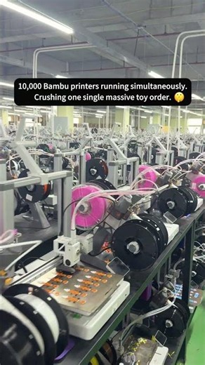 5,000-Printer Farm Output – 3D Printed 🧱 Production: 24/7 Simultaneous Printing Printer