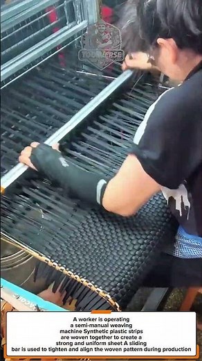 Amazing Synthetic Rattan Weaving Process | Skilled Manufacturing Technique