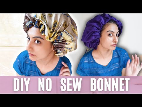 DIY Satin Bonnet | Under Rs100 | NO SEW | Super Easy