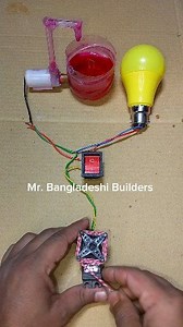 Powering a Water Pump and LED Bulb With Rope Turning Gear Motor Generator #dcmotor #dcmotorproject #diyprojects #tech #reels | Mr Bangladeshi builder's