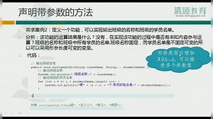 java视频教程 4-5【声明带参数的方法】
