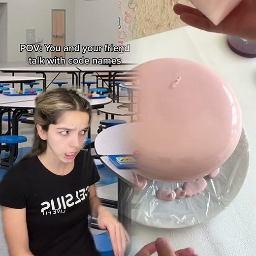 POV you and your friend talk in code names about people in school #friendsbelike #schoolpov #codenam