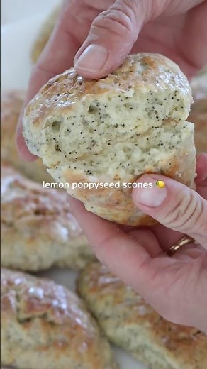 Lemon Poppyseed Scones (Soft & Flaky) | Easy Homemade Recipe