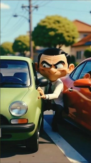 Mr. Bean की मज़ेदार Car Race! 😂 | Old Car vs Sports Car | Animated Comedy Short Hindi