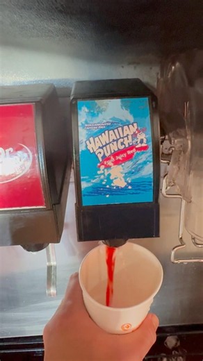 Sprite and Hawaiian punch soda drink mix at Popeyes soda fountain machine