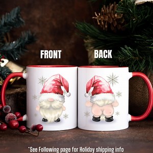 Gnome Christmas Santa Coffee Mug, Funny Secret Santa Gift. Hot Chocolate, Tea Lovers Delight, Xmas Gonk Gift Ideas for Family or Friends - Etsy